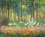 Клод Моне Семья художника в саду 1875г